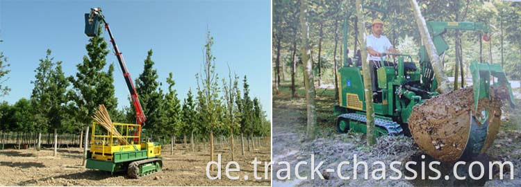 5 Tonnen Gummi -Crawler -Fahrwerk und Chassis